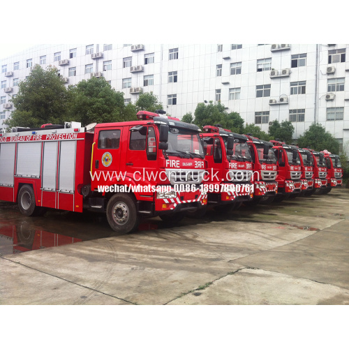 SINOTRUCK 4X2 6000liters Water Foam Fire Truck